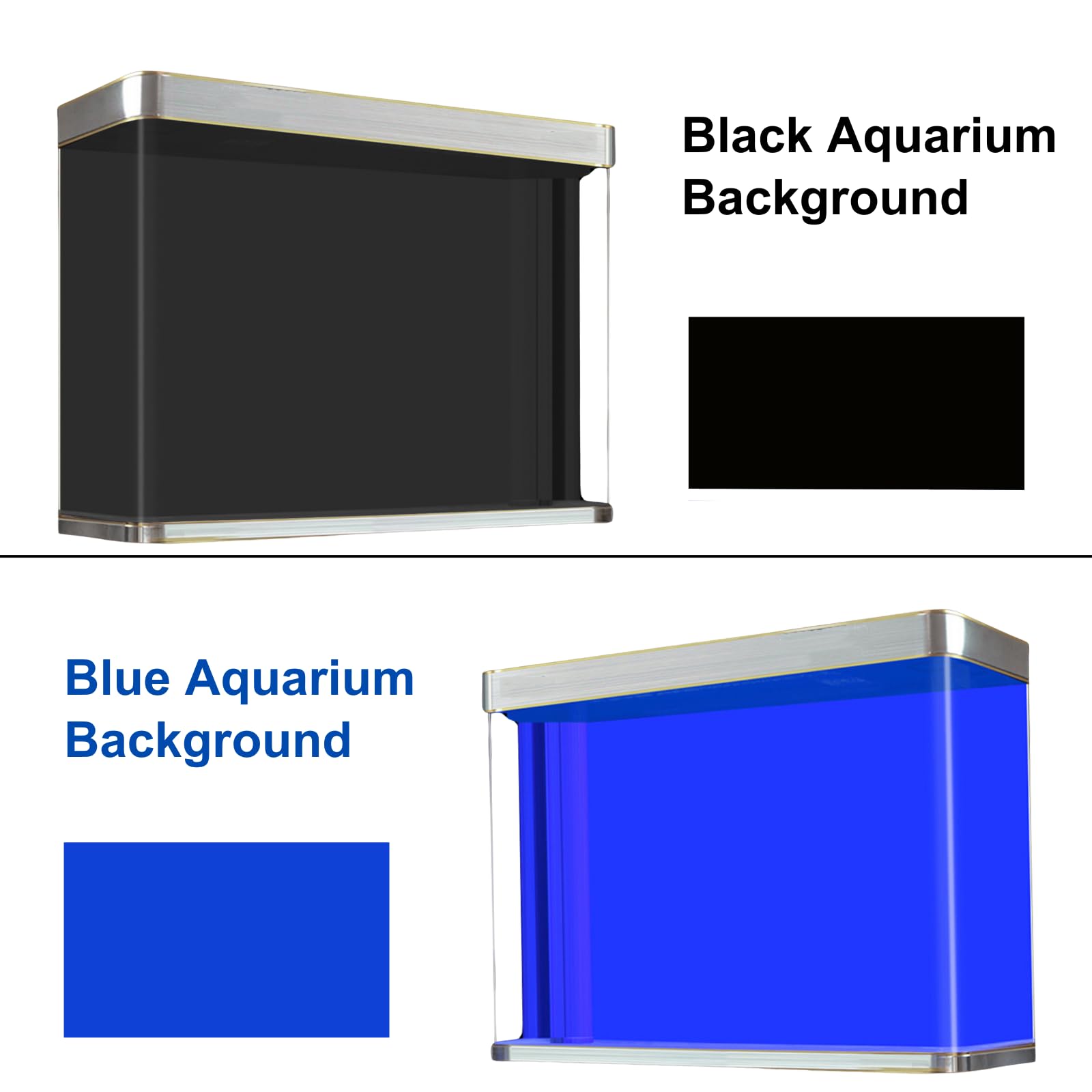 ELEBOX Blue-Black backdrop offers non-glare finish for comfortable viewing.