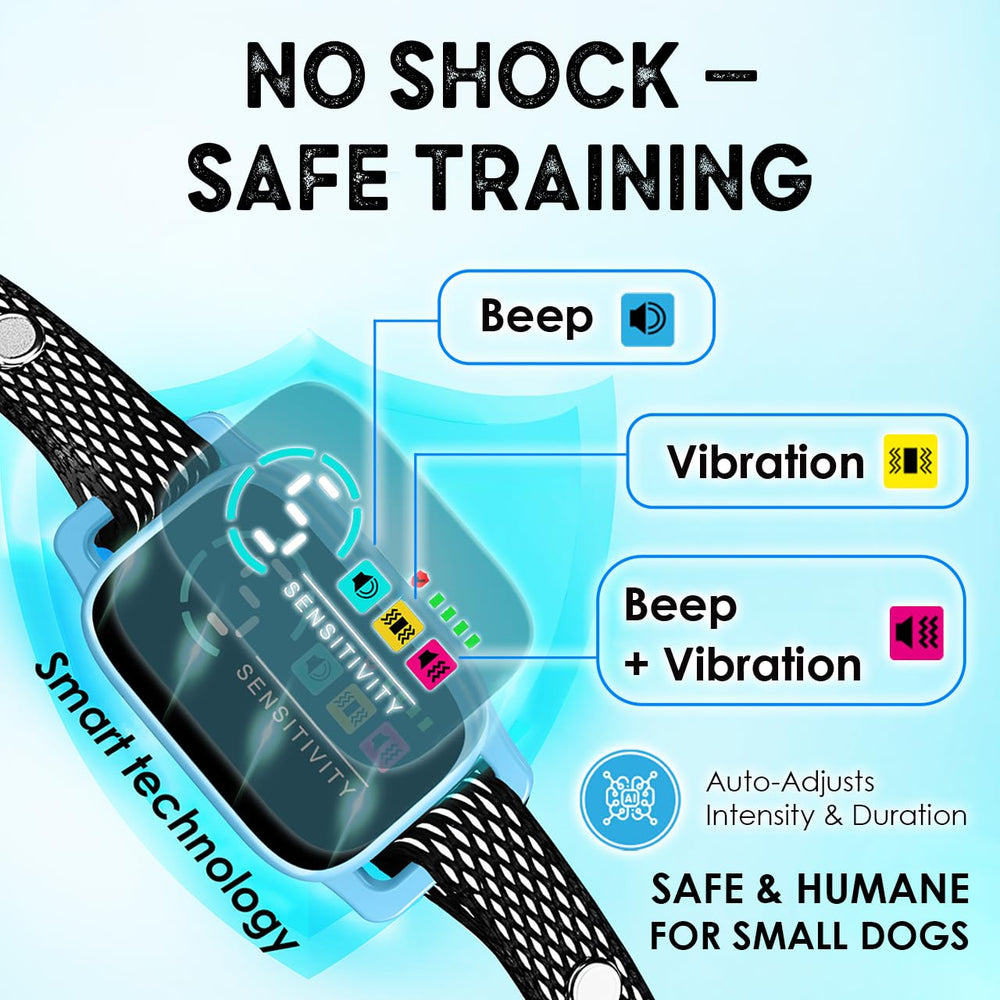 ELECANE collar showing Beep and Vibration modes in use