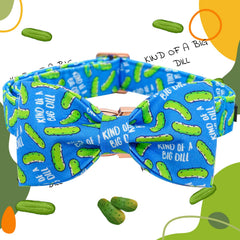 Elegant Little Tail Dill Pickles pattern closeup highlights vibrant print on lightweight cotton fabric