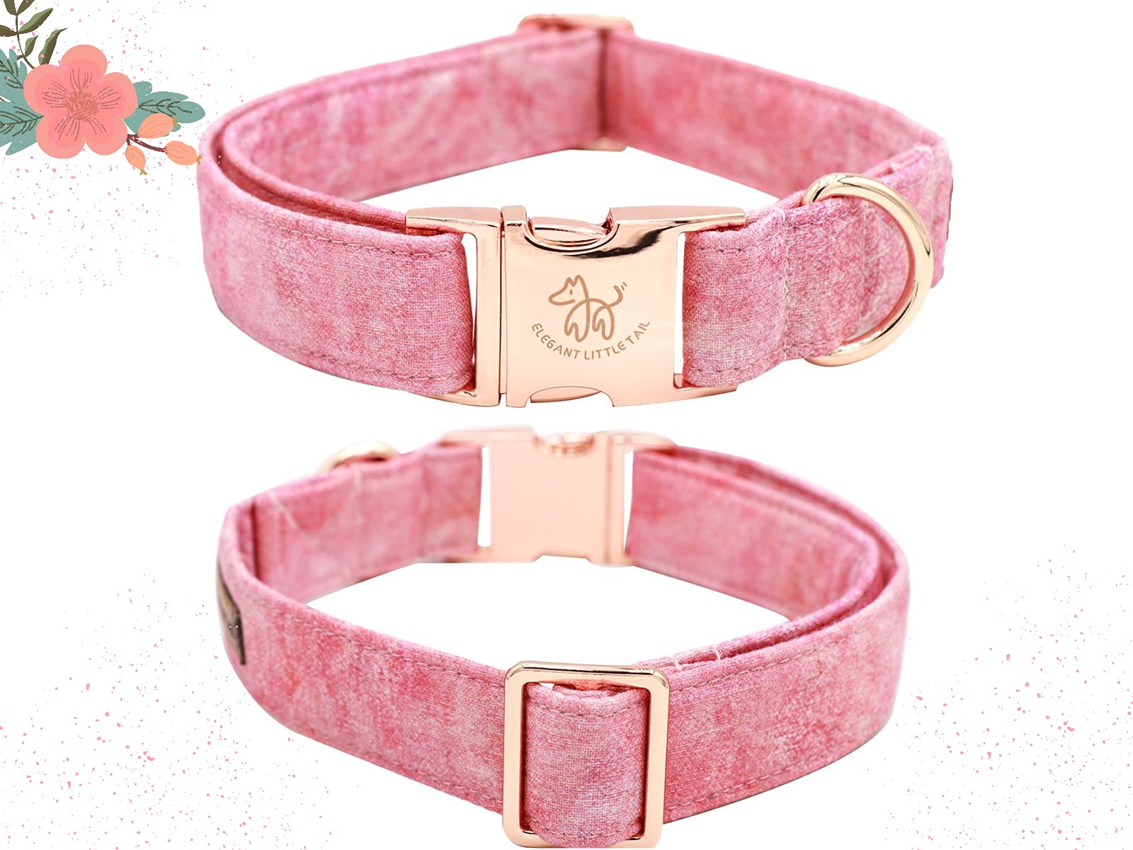 Elegant little tail 1-inch width collar balances comfort and style.