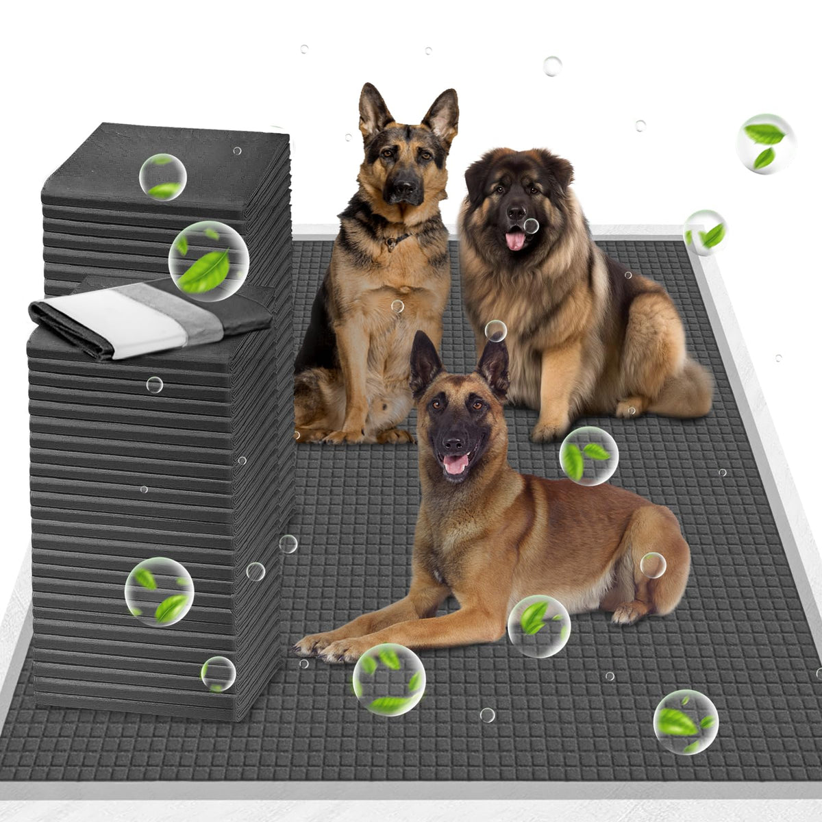 ELEGX charcoal pee pad 54x37 inches for easy training and odor control
