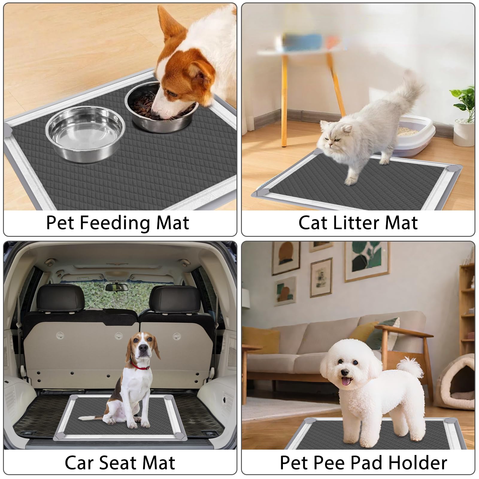 ELEGX durable and anti-slip tray suits active pets and busy households.