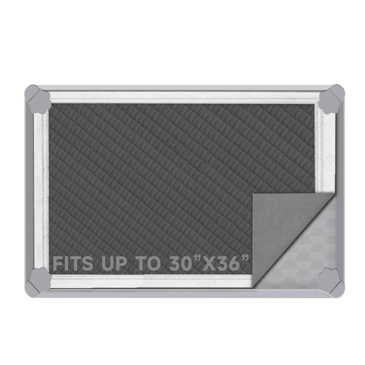 ELEGX Pee Pads Tray close-up of the silicone surface for easy cleaning.