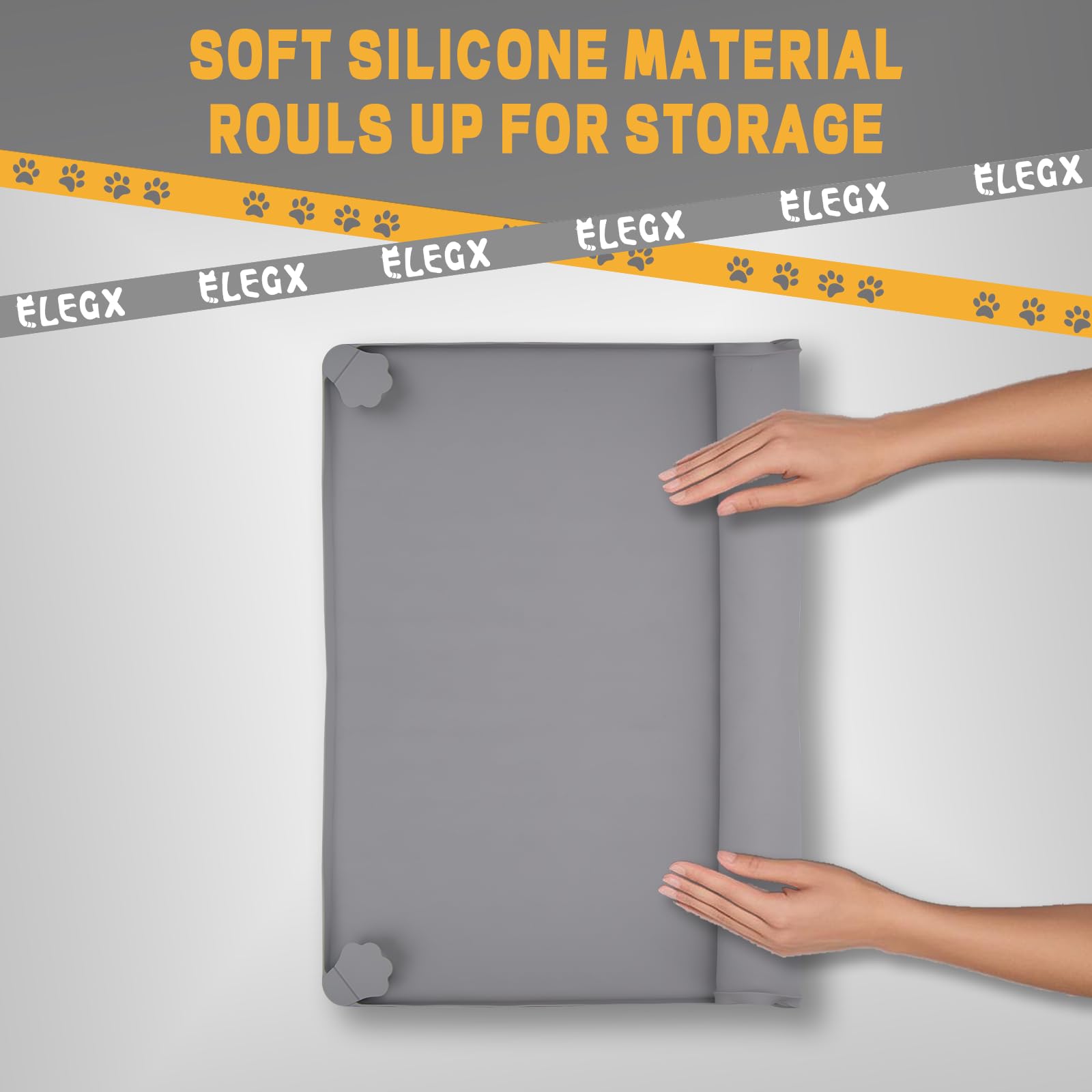 ELEGX Pee Pads Tray clips keep pads fixed for reliable training sessions.