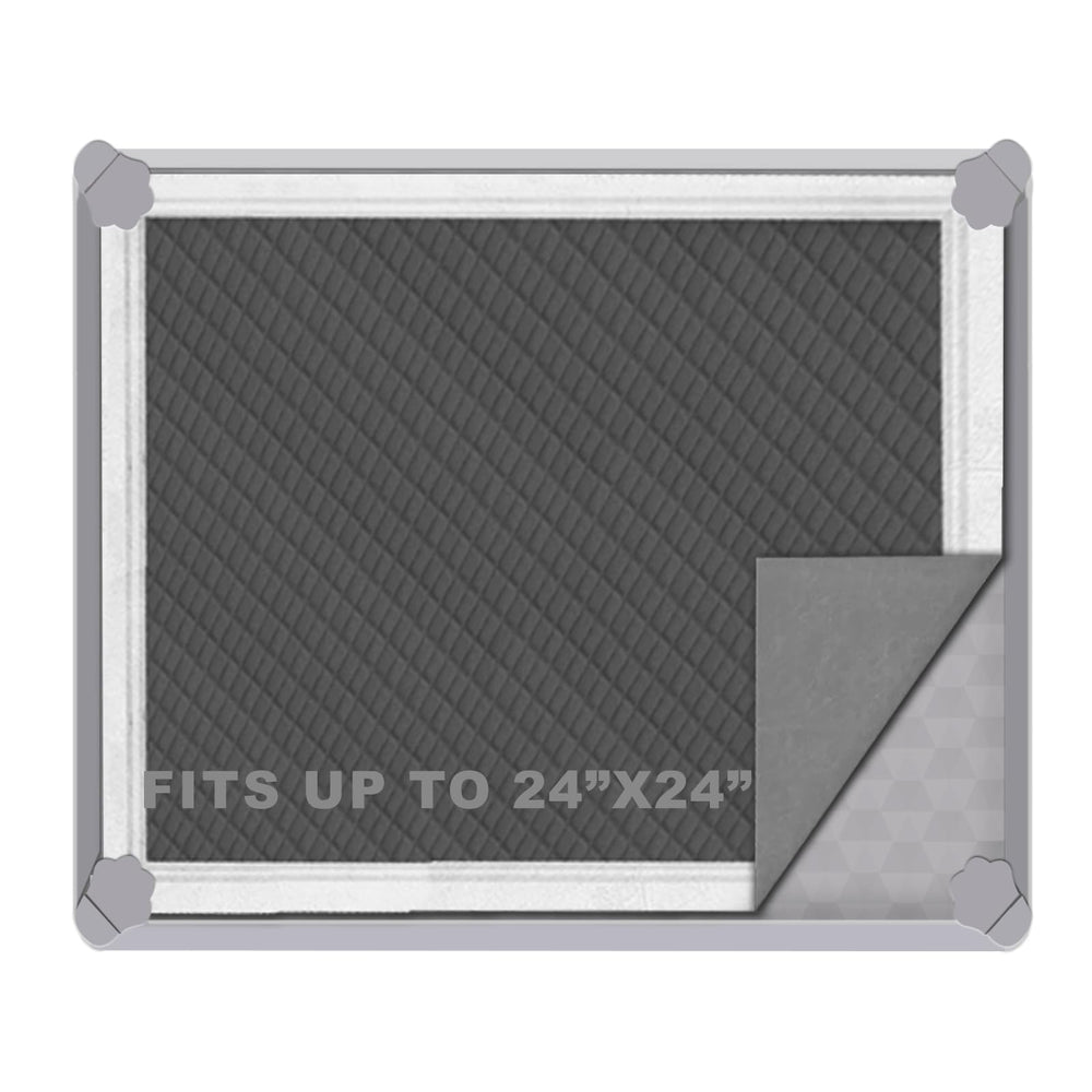 ELEGX pee pads tray silicone 24x24 keeps training area clean and spill-free.