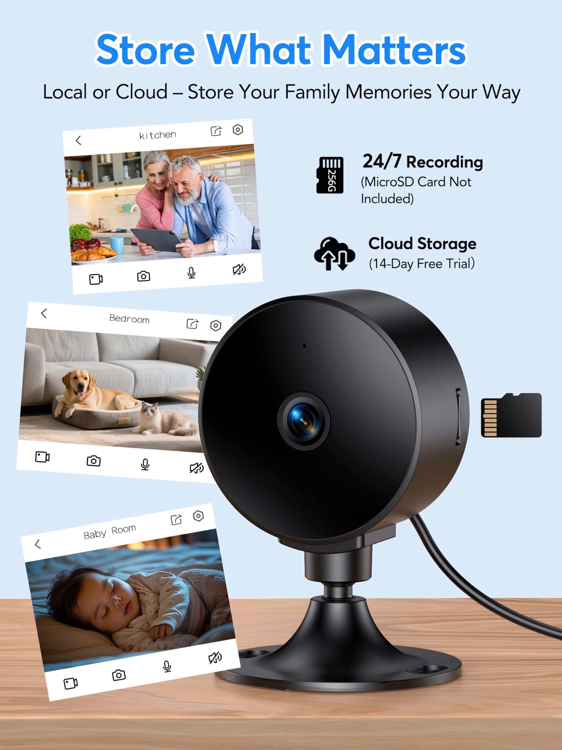 Elelink Pet Monitoring Video helps you check on pets remotely.
