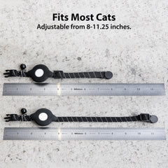 Elevation Lab TagVault AirTag Cat Collar Breakaway: adjustable 8-11.25 inches for many cats.
