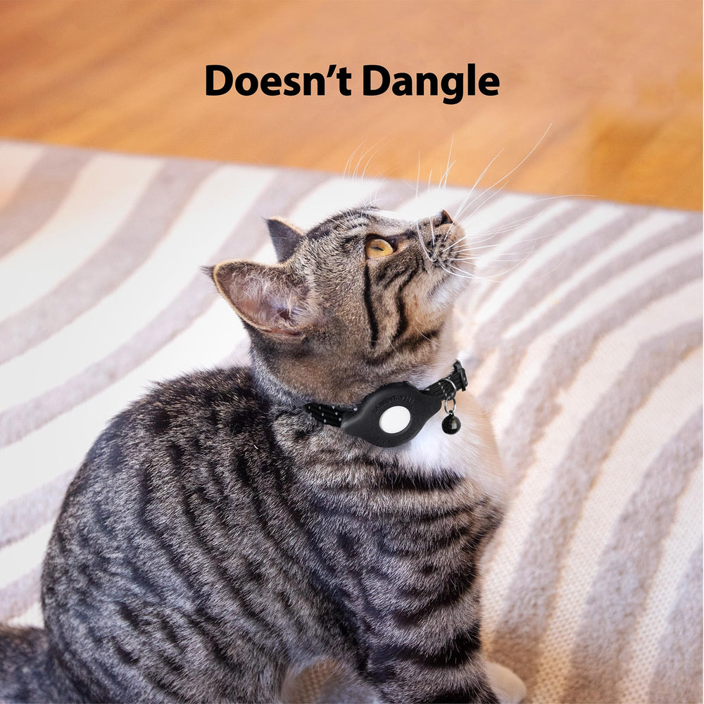 Elevation Lab TagVault AirTag Cat Collar Breakaway: breakaway buckle for safety during play.