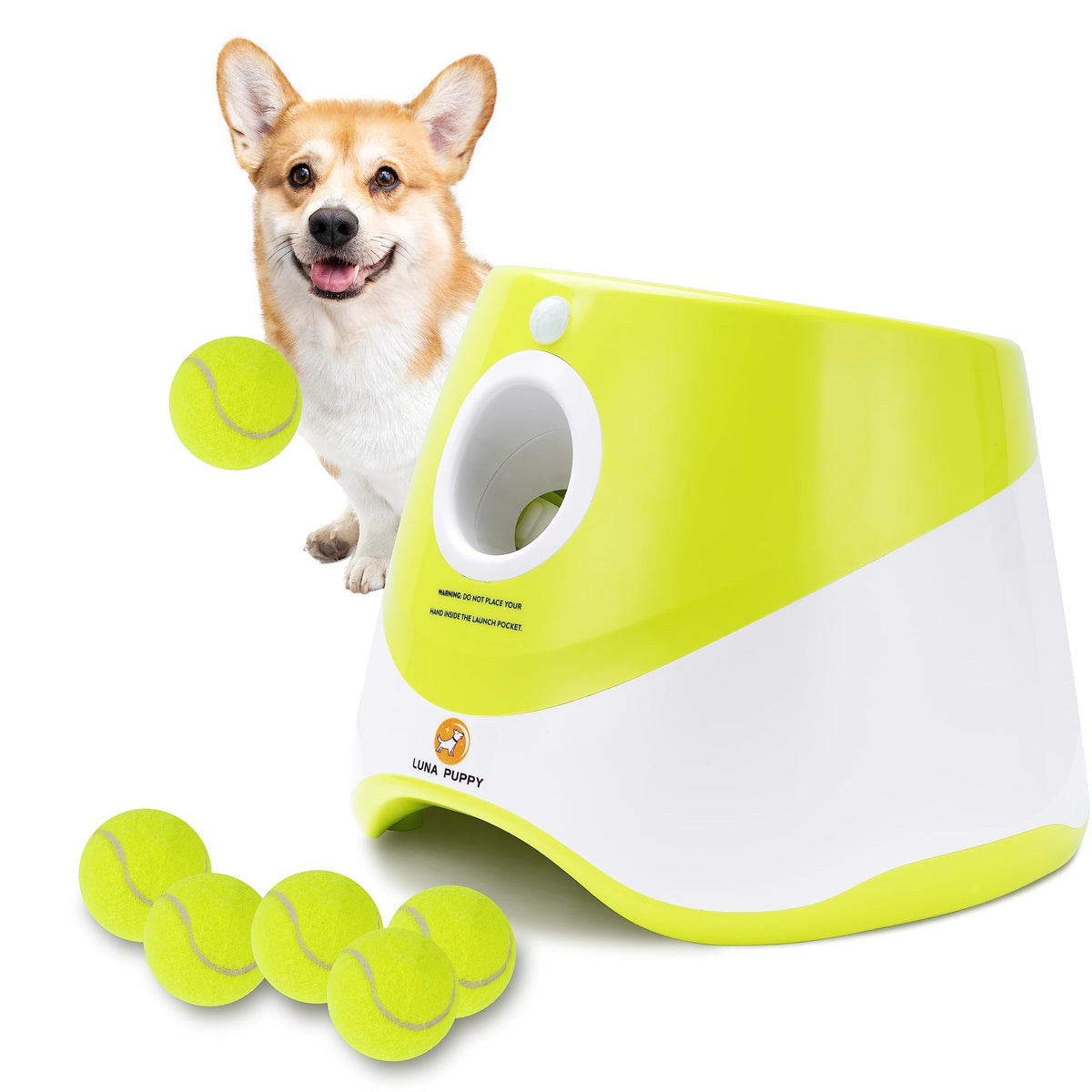 Elevon automatic dog ball launcher ready for indoor-outdoor play to entertain dogs