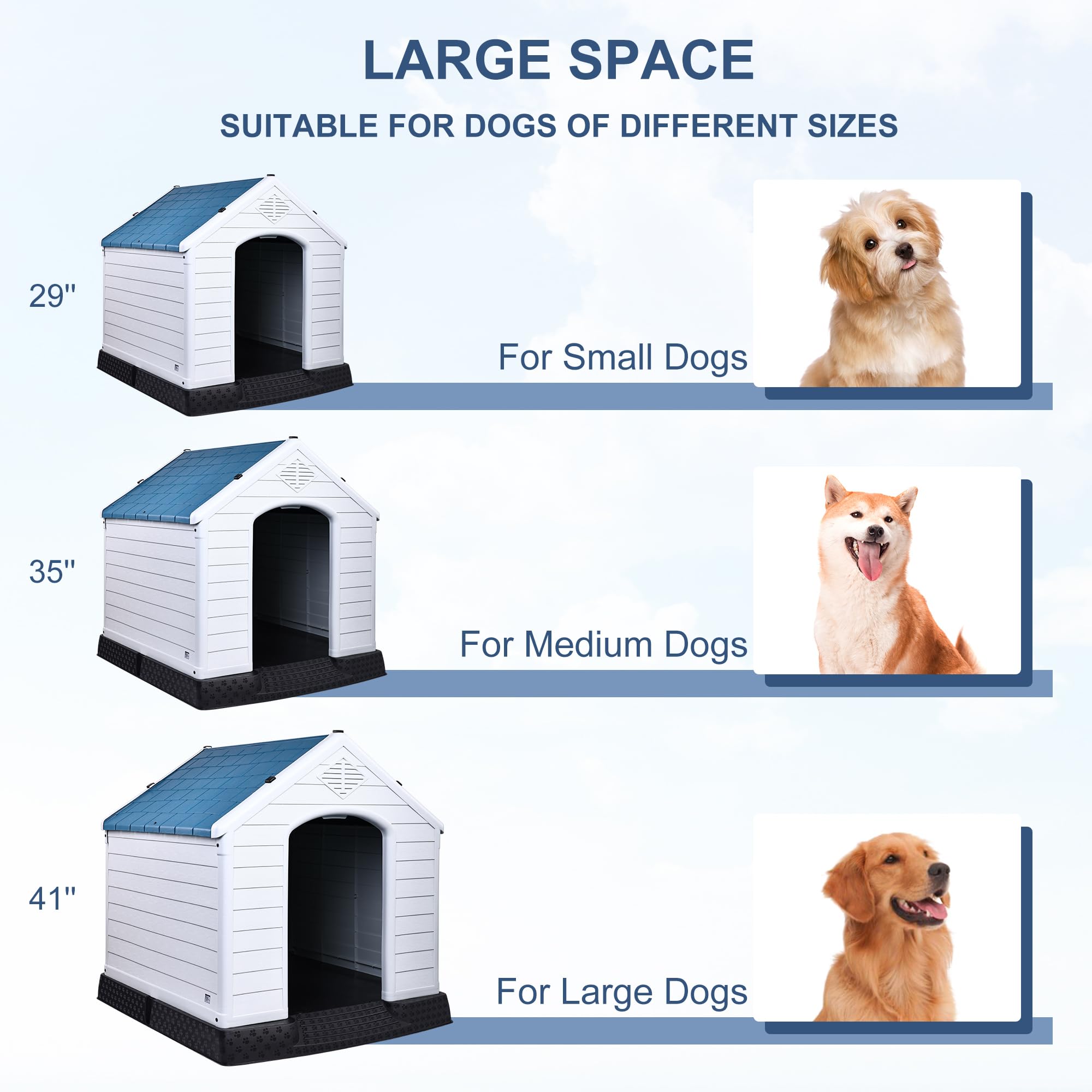 Elevon dog house interior insulation detail emphasizes cozy space for small to medium dogs.