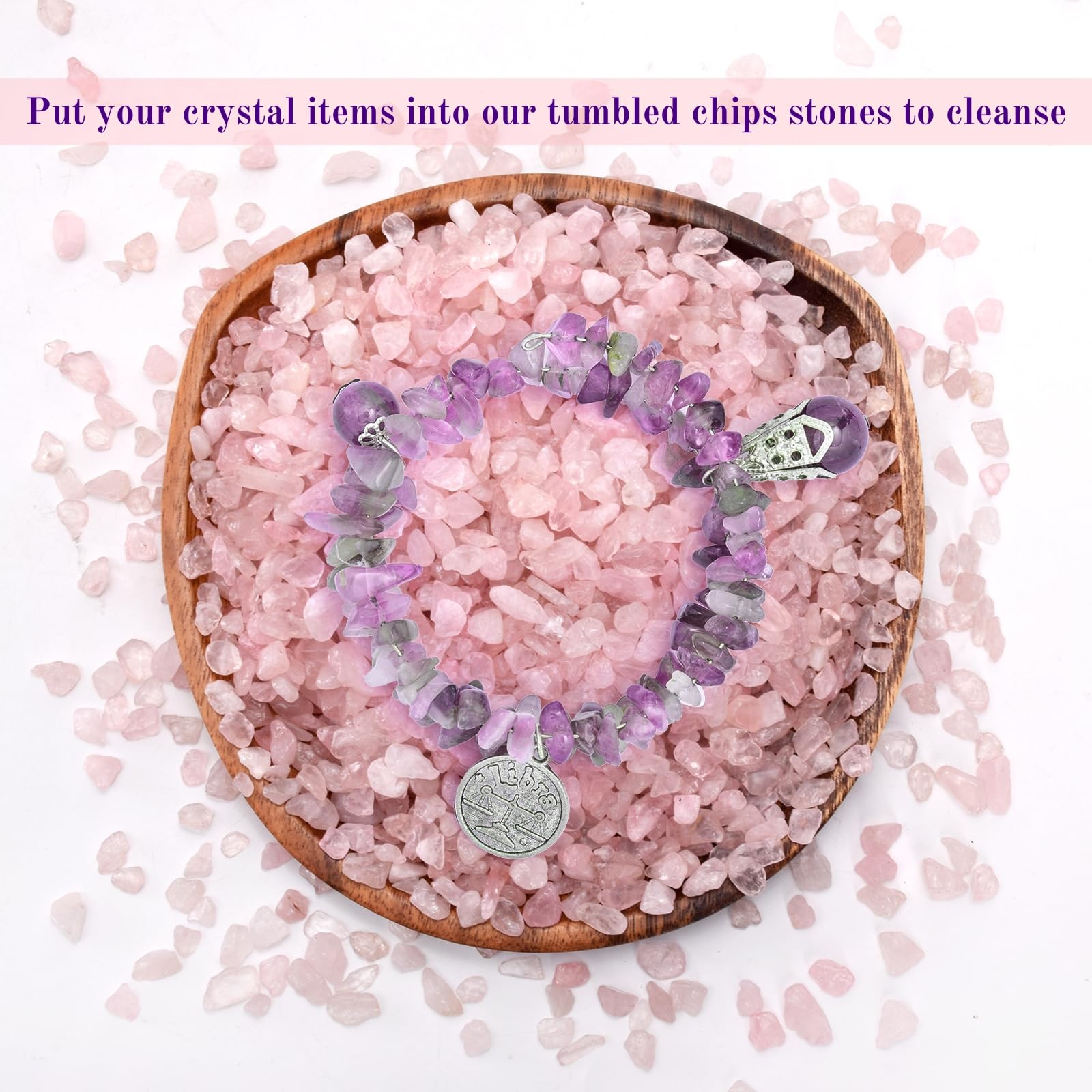 ELFULLY rose pink quartz pot decor for plant displays.