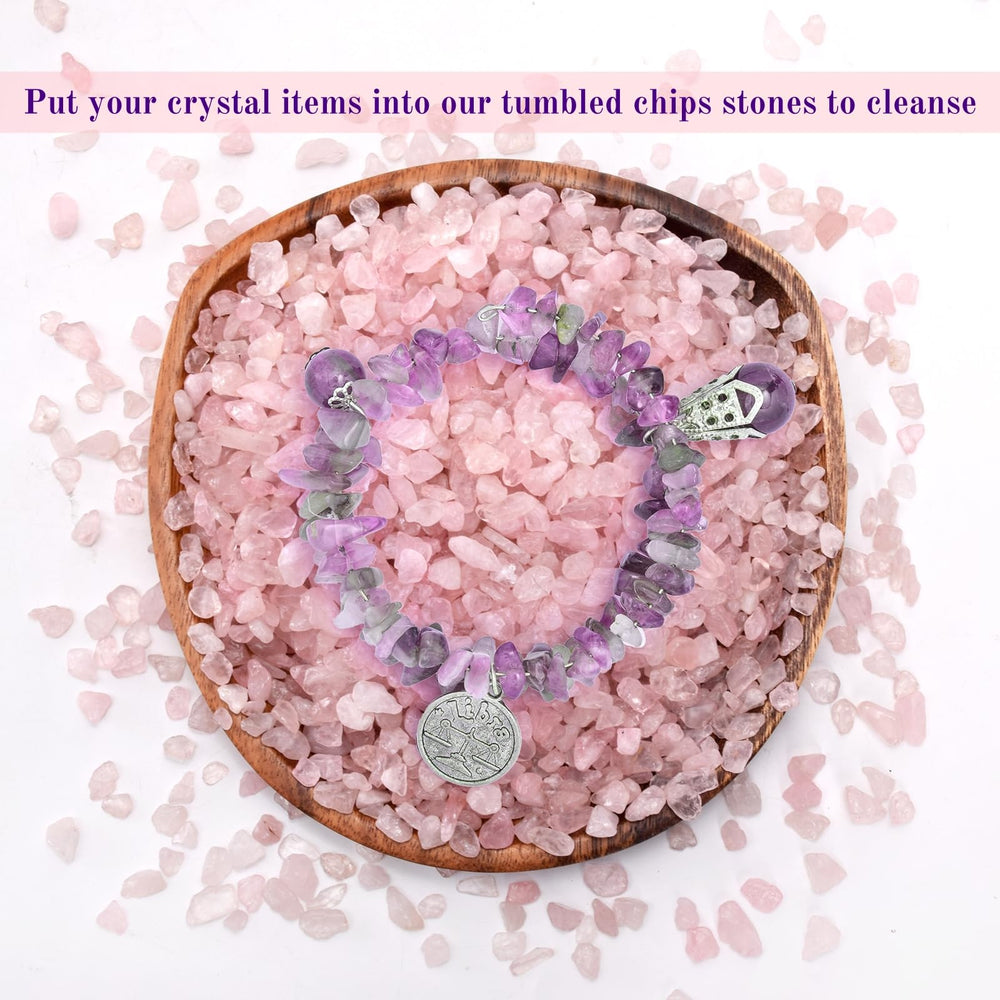 ELFULLY rose pink quartz pot decor for plant displays.