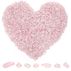 ELFULLY rose pink quartz vase decor with soft glow.