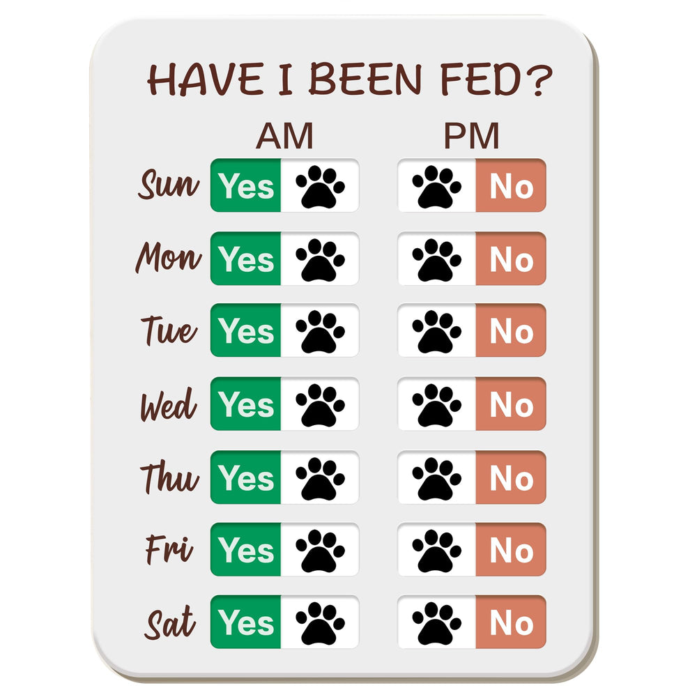 Elitesign dog feeding reminder front view with AM/PM slider for on-time meals.