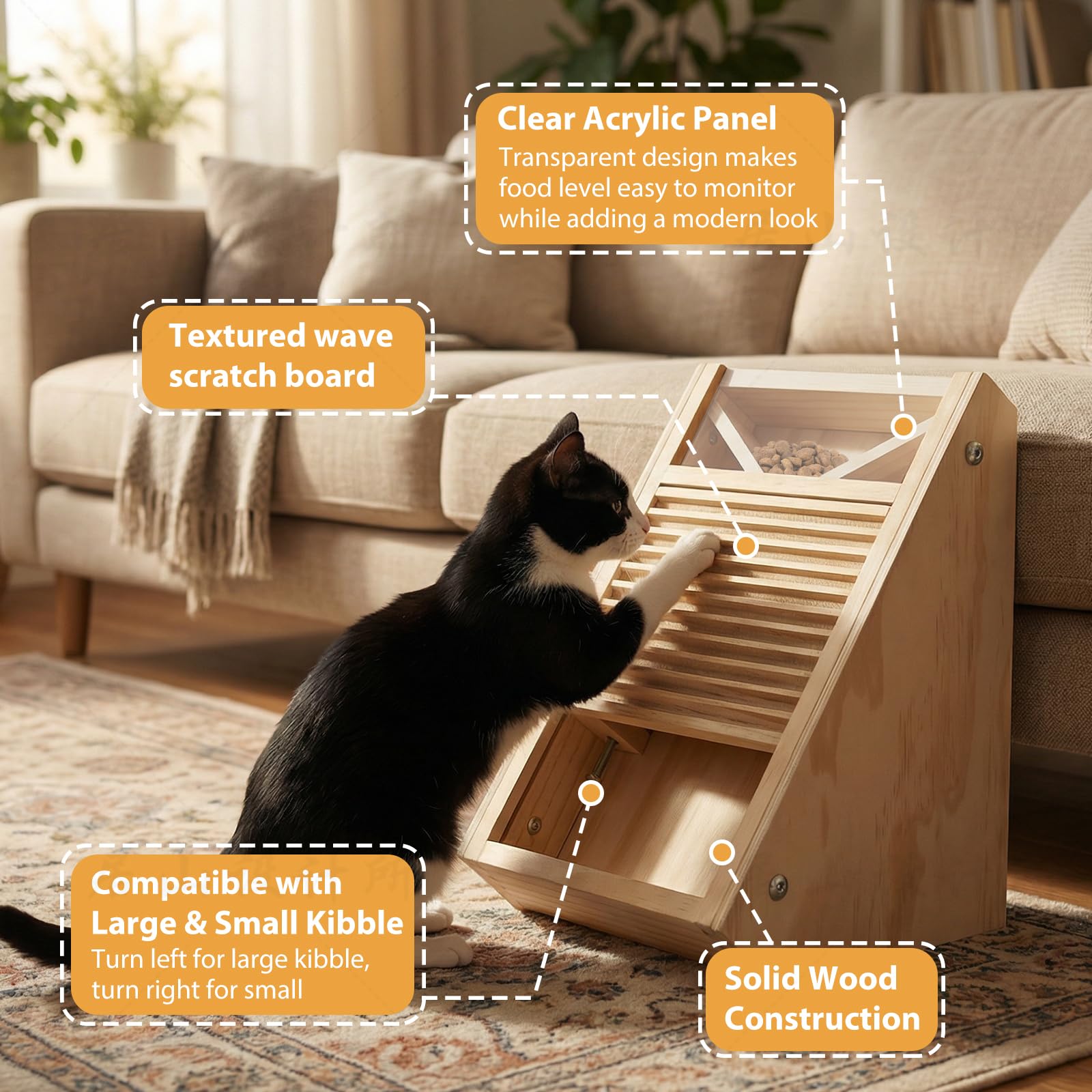Elixique indoor cat toy designed for interactive engagement and focus.