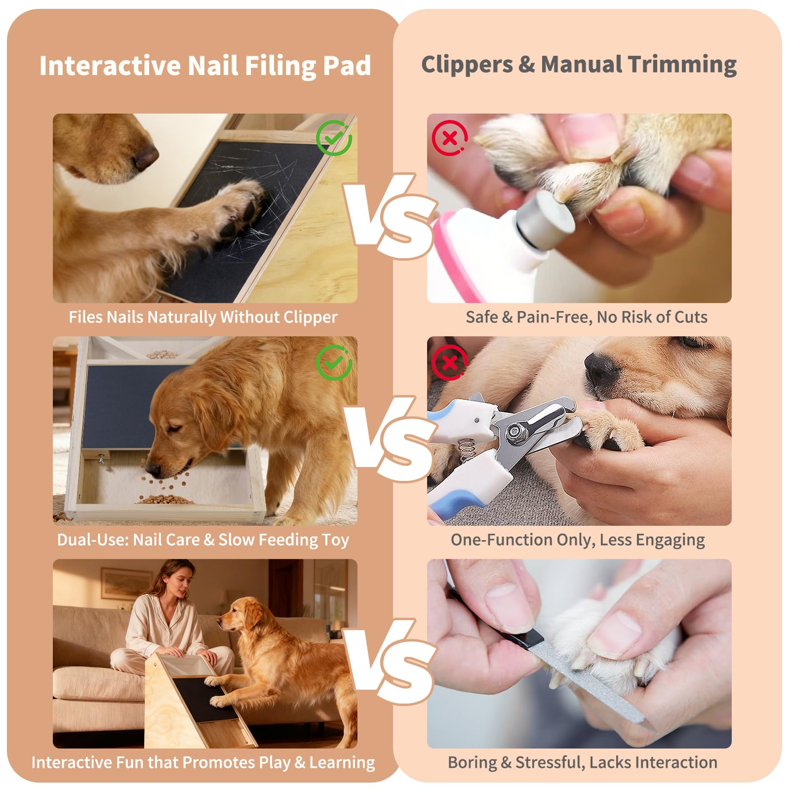 Elixique removable triangular stand adapts for small and large dogs.