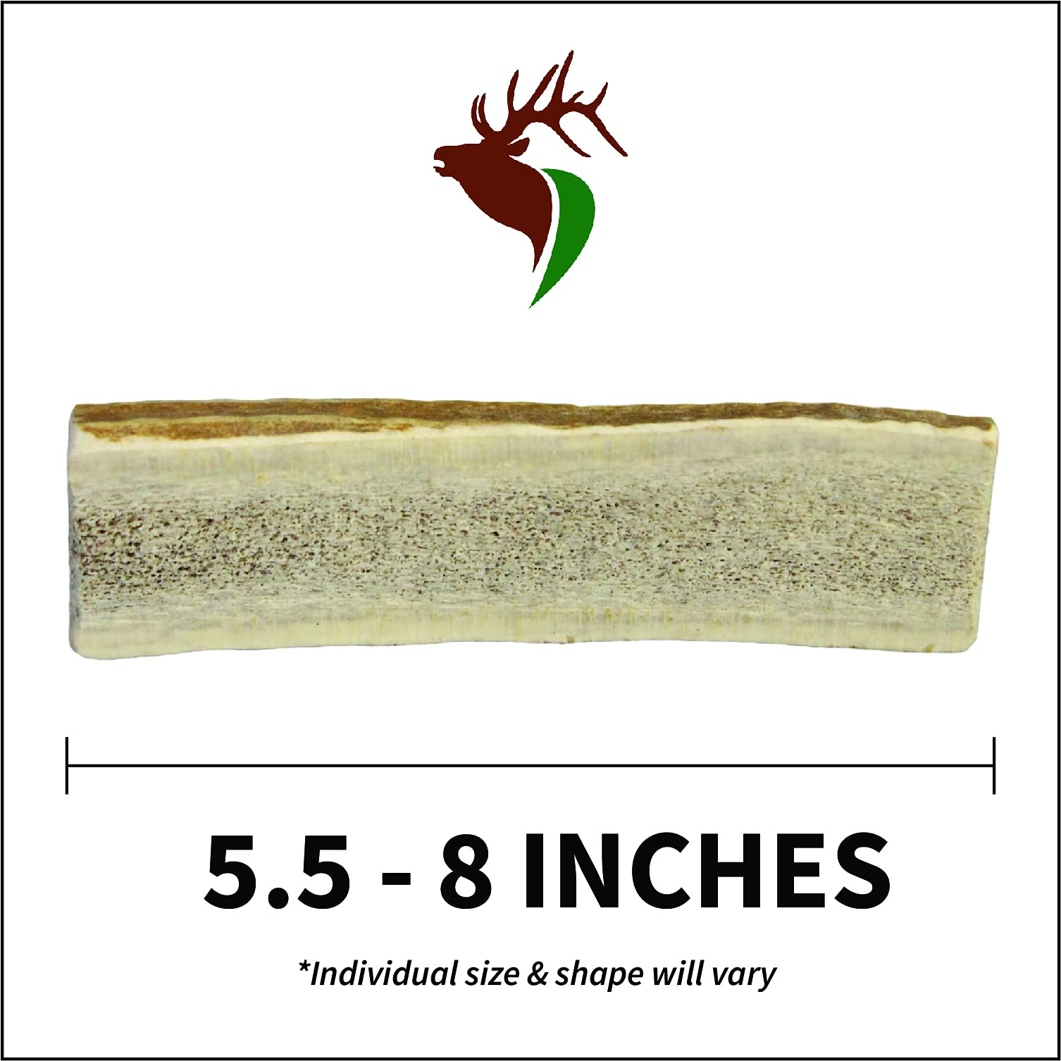 Elkhorn Premium Chews: hand-cut, smoothed edges for safe chewing.