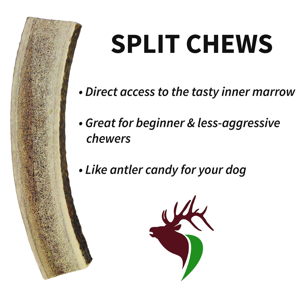 Elkhorn Premium Chews: USA-sourced elk antlers for quality and traceability.