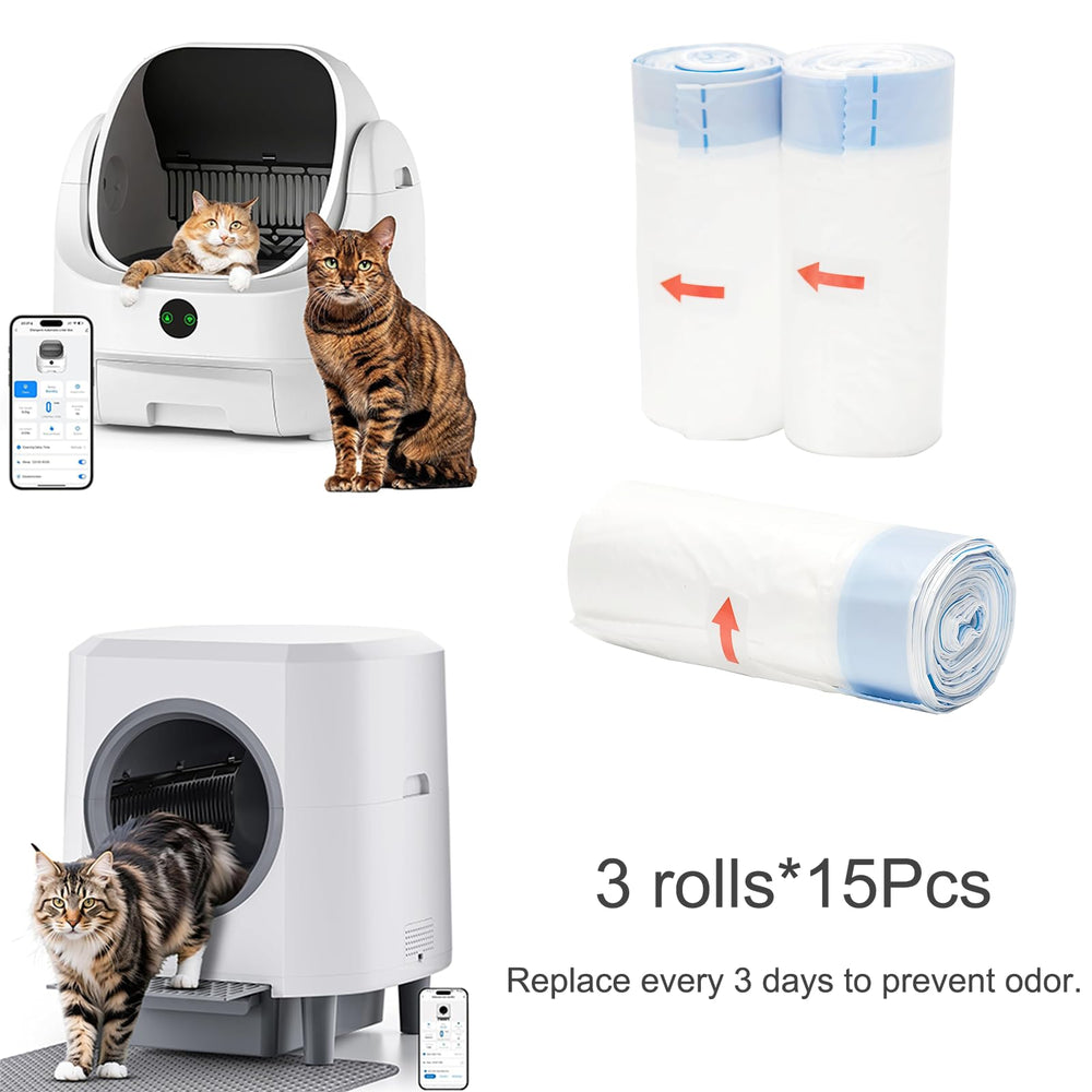 Ellenpent value-pack includes 45 liners for long-term litter box care