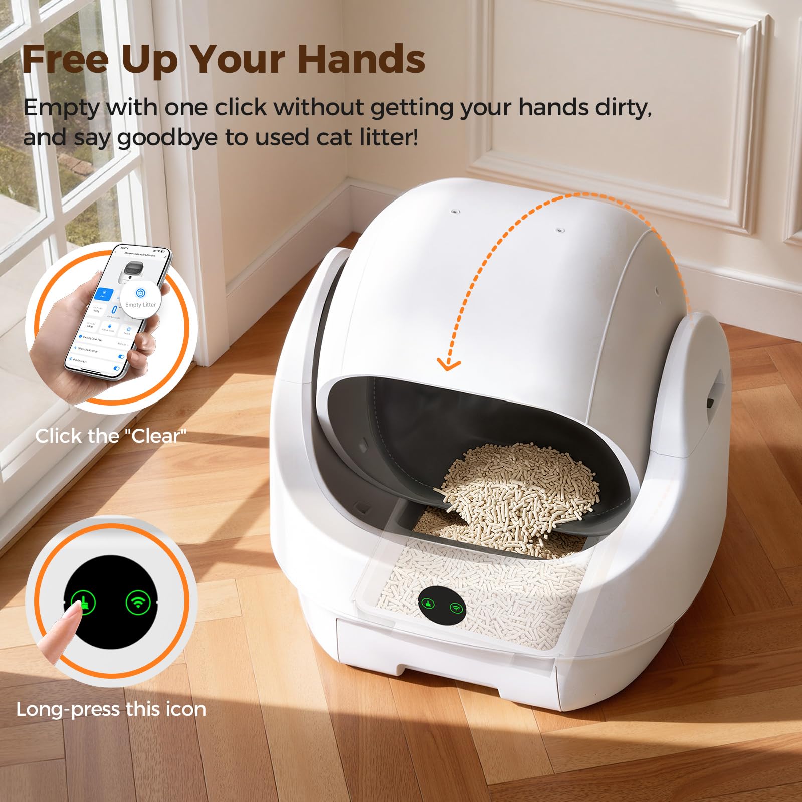 Ellenpent included accessories help keep floors clean and mess-free