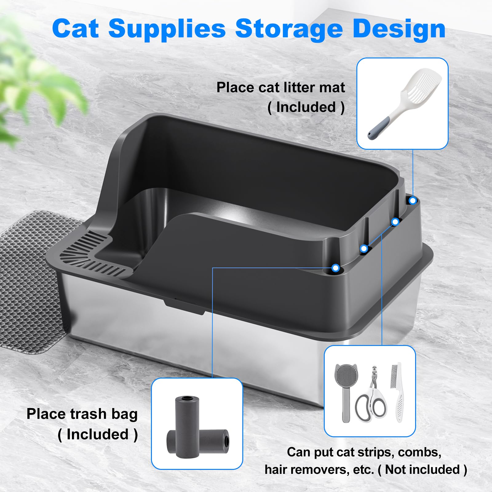 Ellenpent easy-clean stainless surface resists stains