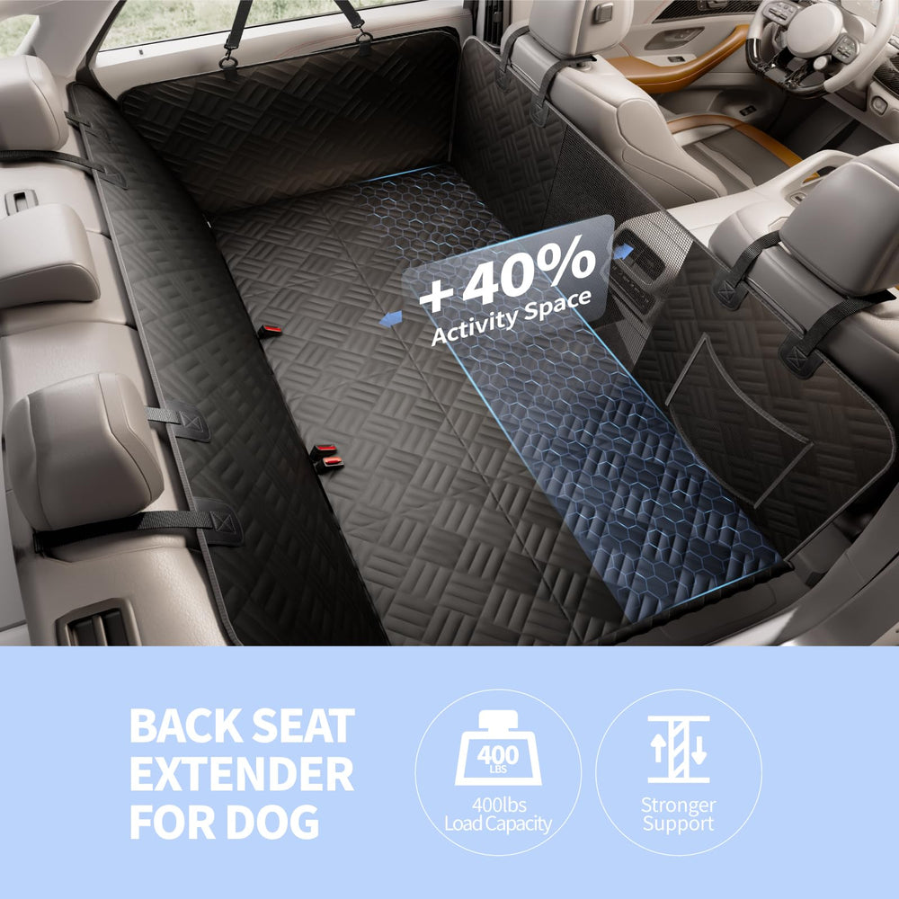 ELLINI dog seat cover 400-pound capacity supports large dogs securely