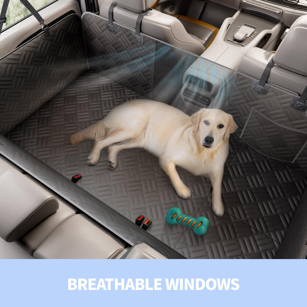 ELLINI dog seat cover easy install with adjustable straps for quick setup