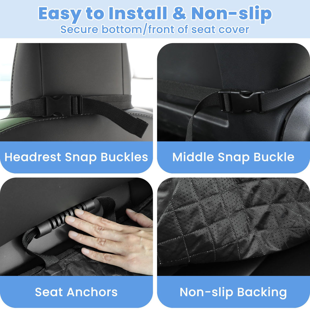 ELONGRIVER seat anchor and straps enable quick, secure installation