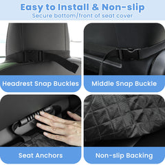 ELONGRIVER seat anchor and straps enable quick, secure installation