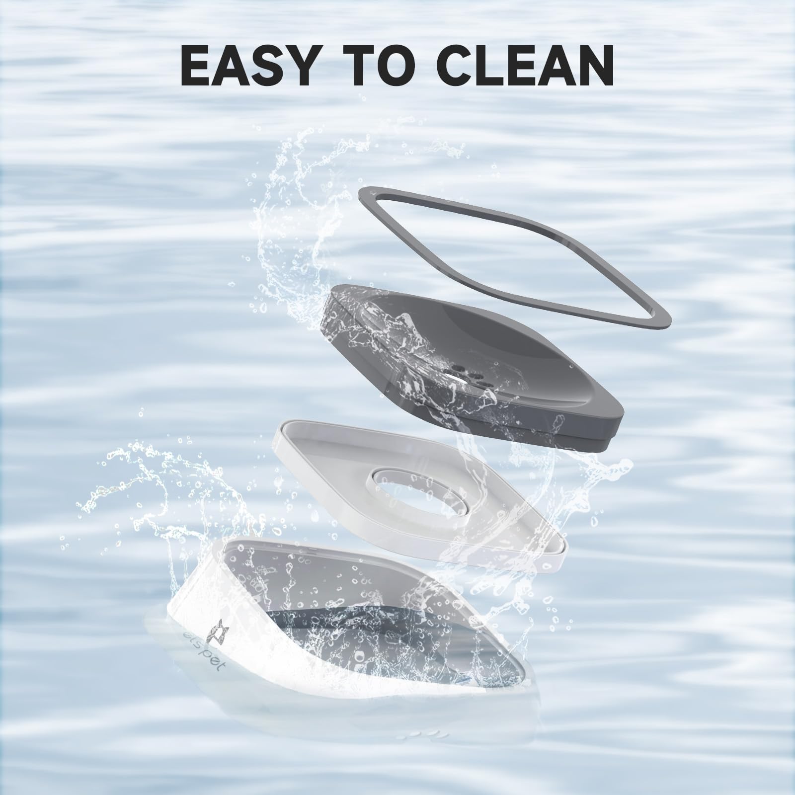 ELS PET 1L capacity ensures ample water during long outings.
