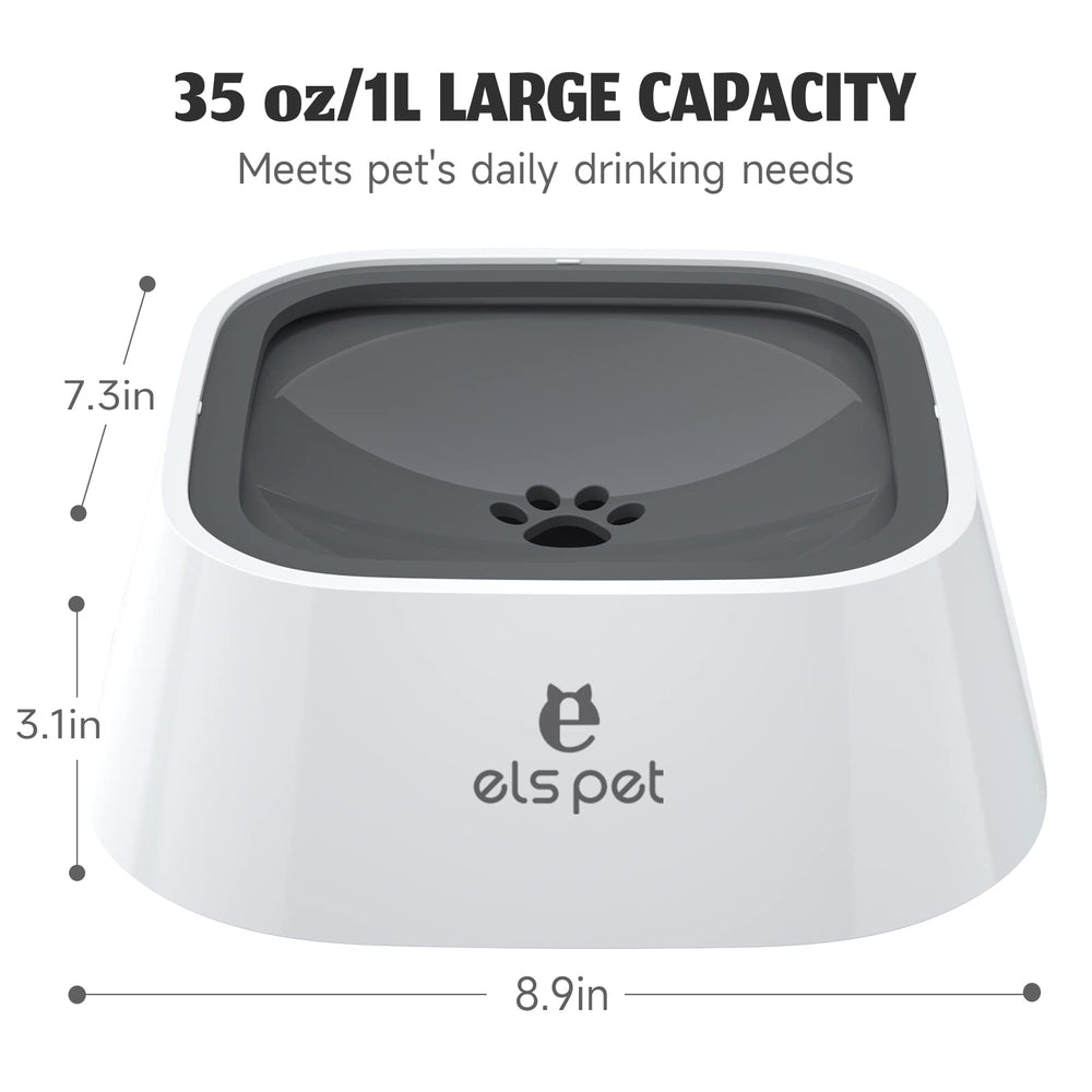 ELS PET no-drip water feeder delivers measured hydration.