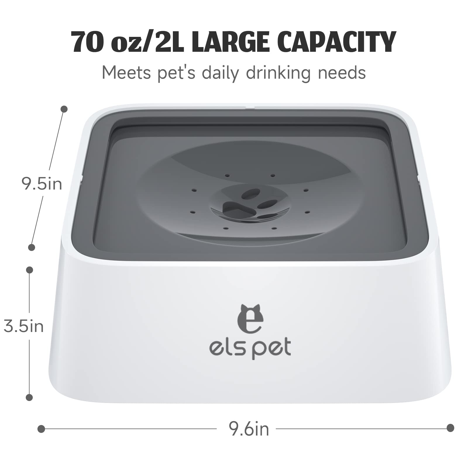 Dishwasher-safe parts of ELS PET feeder for easy cleaning