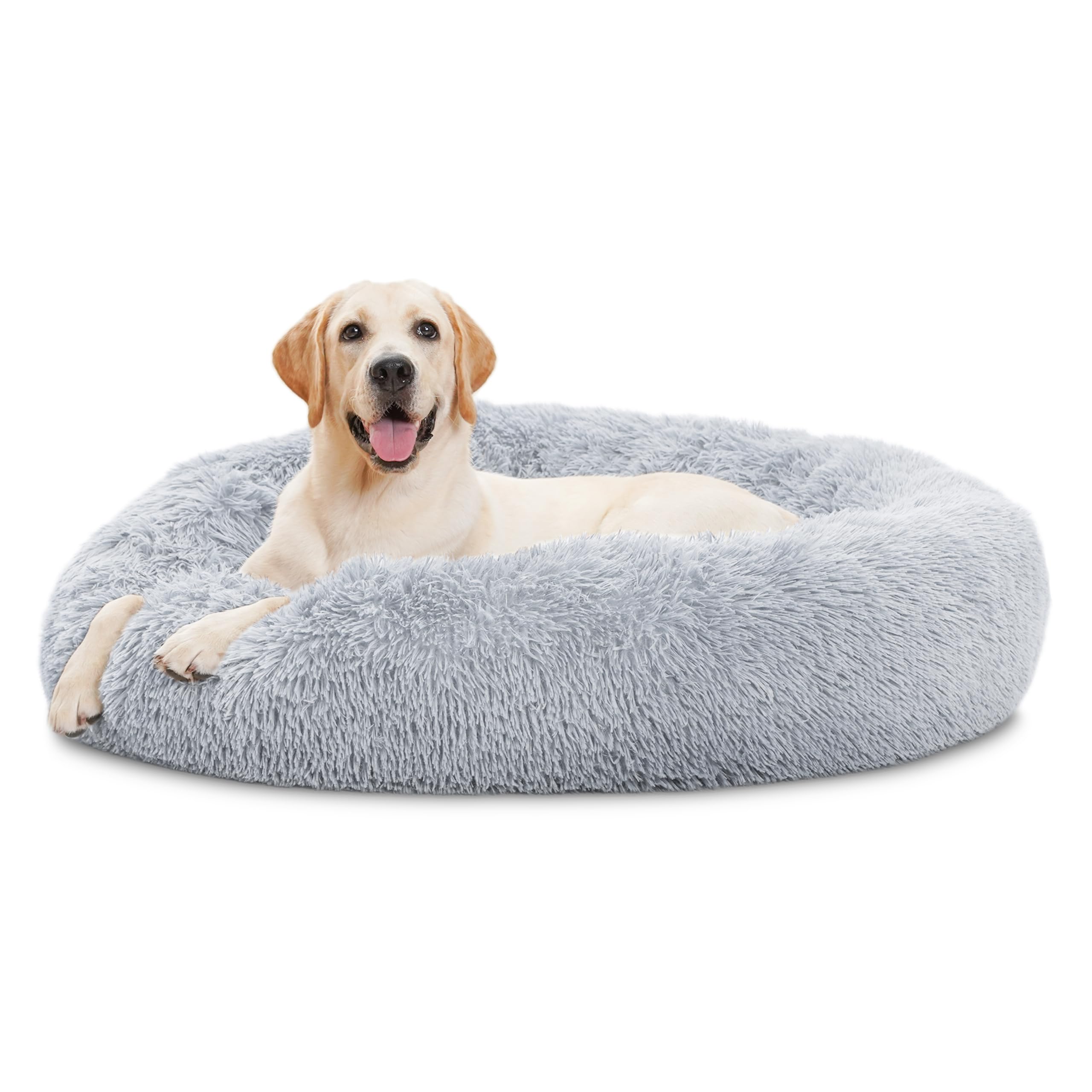 ELSKER&HOME Calming Donut Bed 46-inch for large dogs provides cozy support