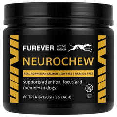 ELSORY Furever Active bottle label highlighting natural ingredients for dog wellness.
