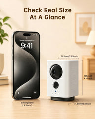 ELYSOO 360 pan and tilt keeps the scene in view as you move