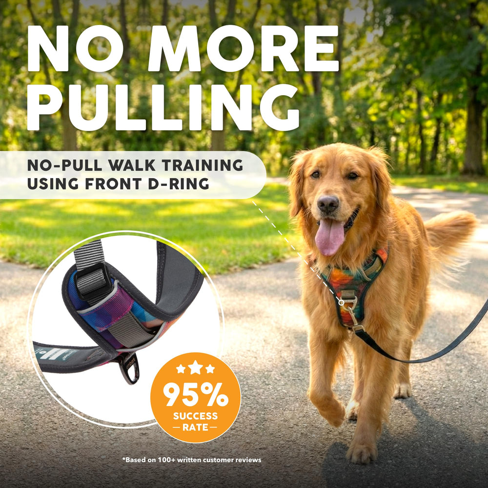 Embark Pets Adventure harness gel-lined handle provides comfortable grip for quick control.