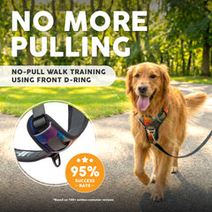 Embark Pets Adventure harness gel-lined handle provides comfortable grip for quick control.
