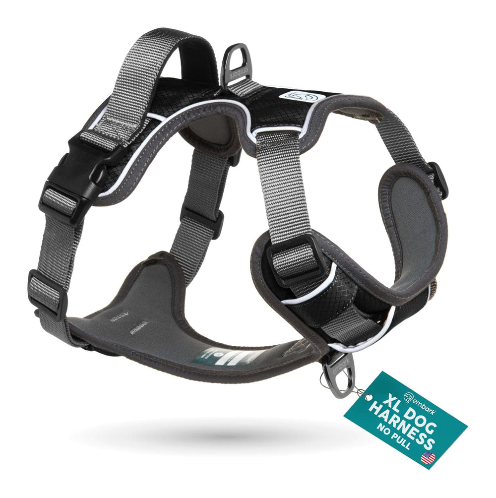 Embark Pets Adventure XL Harness front clip enables no-pull control during walks