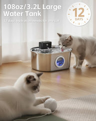 Emdoro 3.2l capacity reservoir reduces refill frequency during busy days.