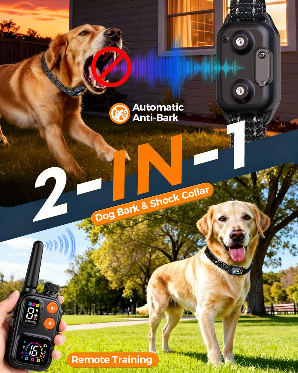 Emdoro AI smart bark detection distinguishes your dog's bark from background noise.