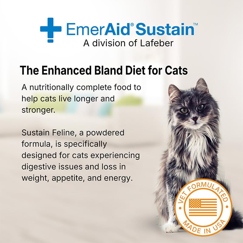 EMERAID Sustain Feline Recovery ingredient focus highlights gut-friendly nutrients.
