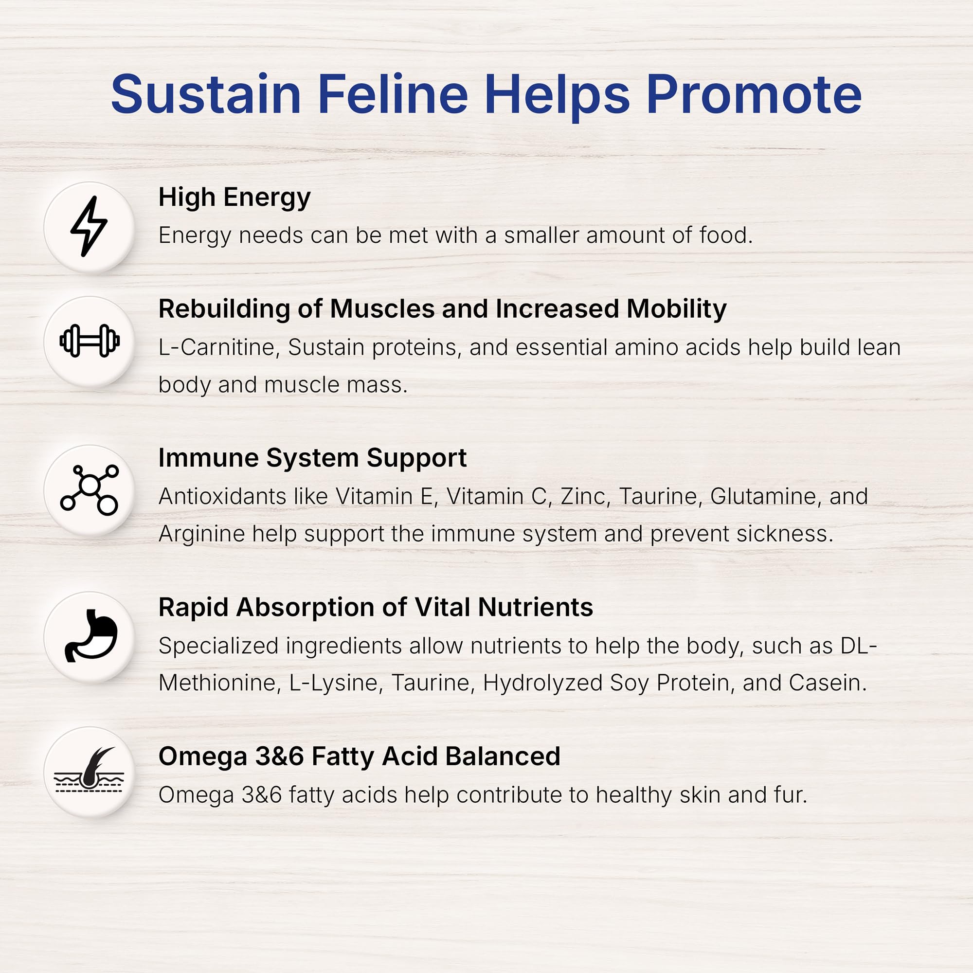 EMERAID Sustain Feline Recovery vet-formulated label communicates professional nutrition.