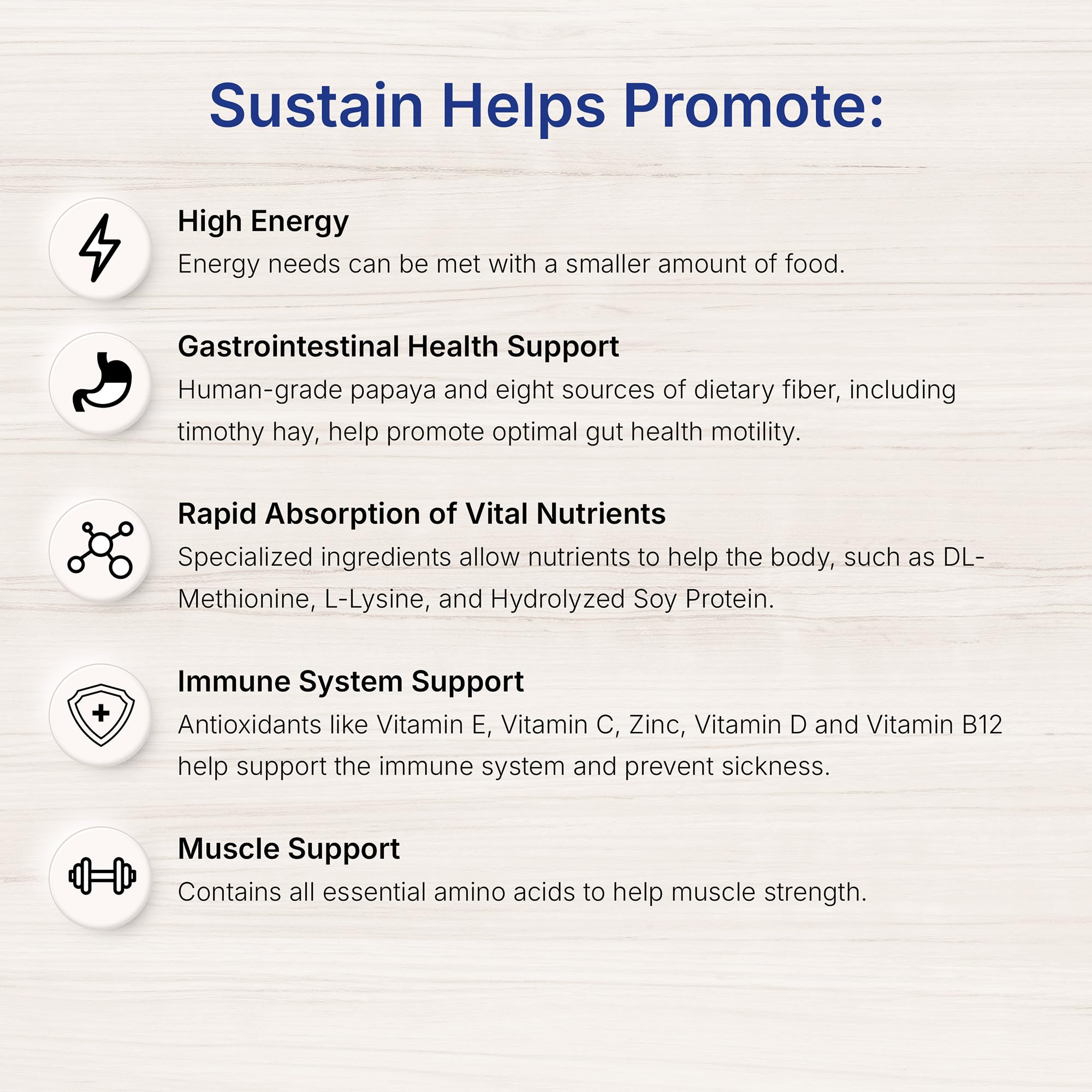 EMERAID Sustain Herbivore Mint immunity-boost visual hints at antioxidant support.
