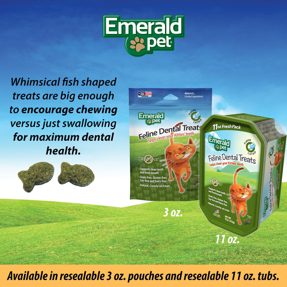 Emerald Pet cat dental treats salmon recipe for healthy gums