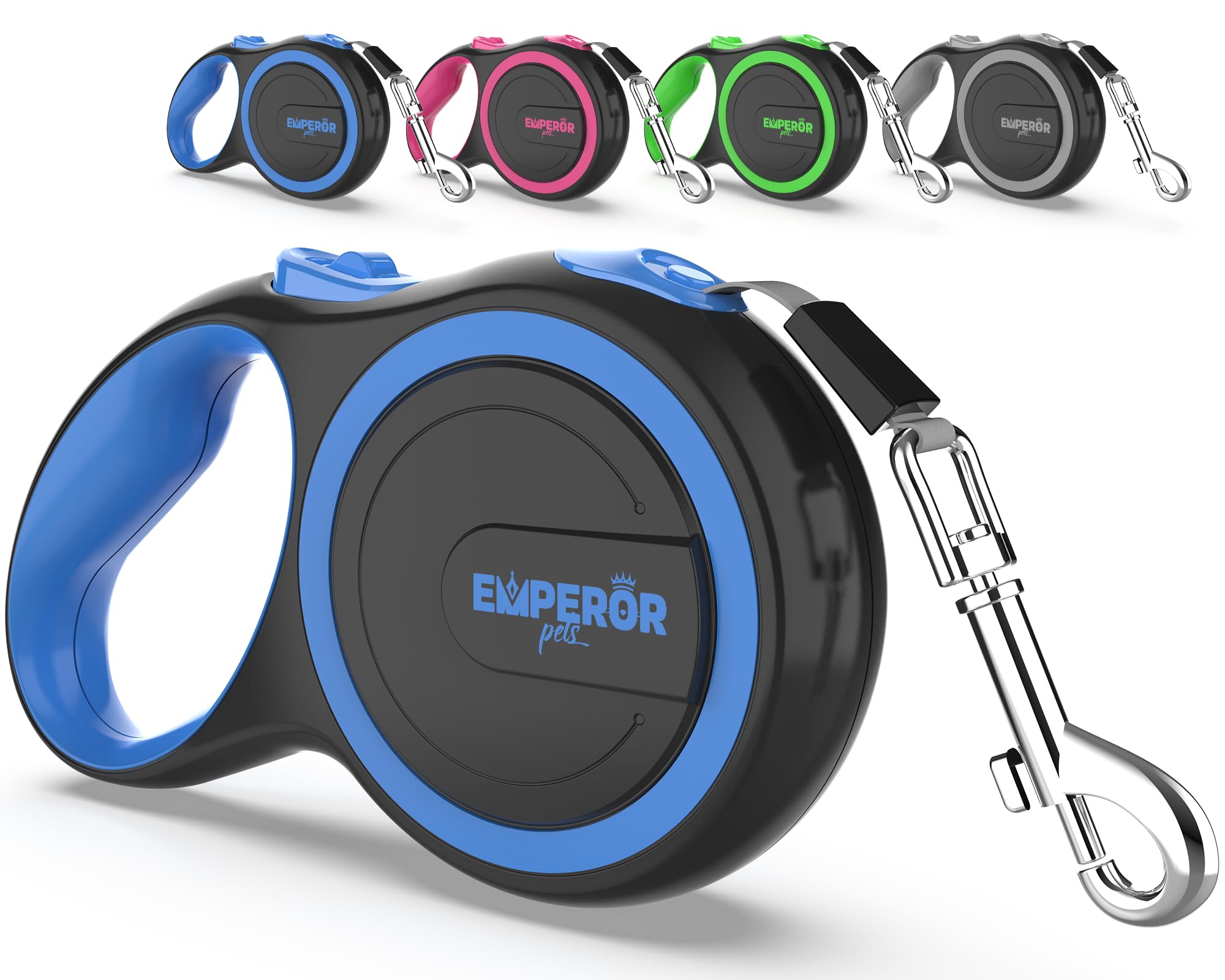 Emperor Pets 16ft retractable leash for large dogs up to 110 lbs with smooth control