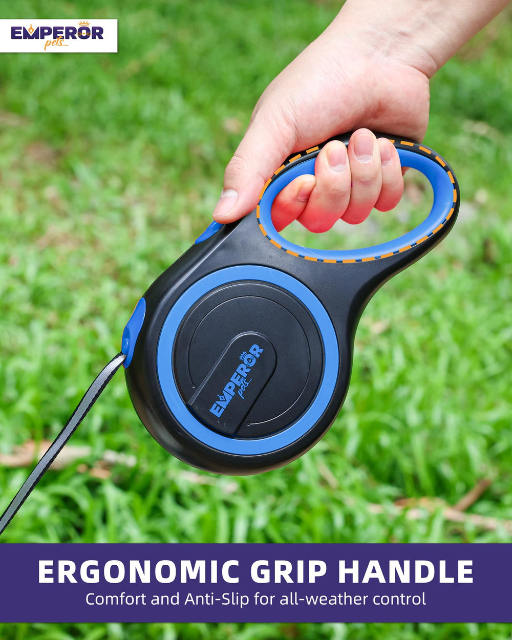 Emperor Pets 360-degree swivel helps tangle-free retraction