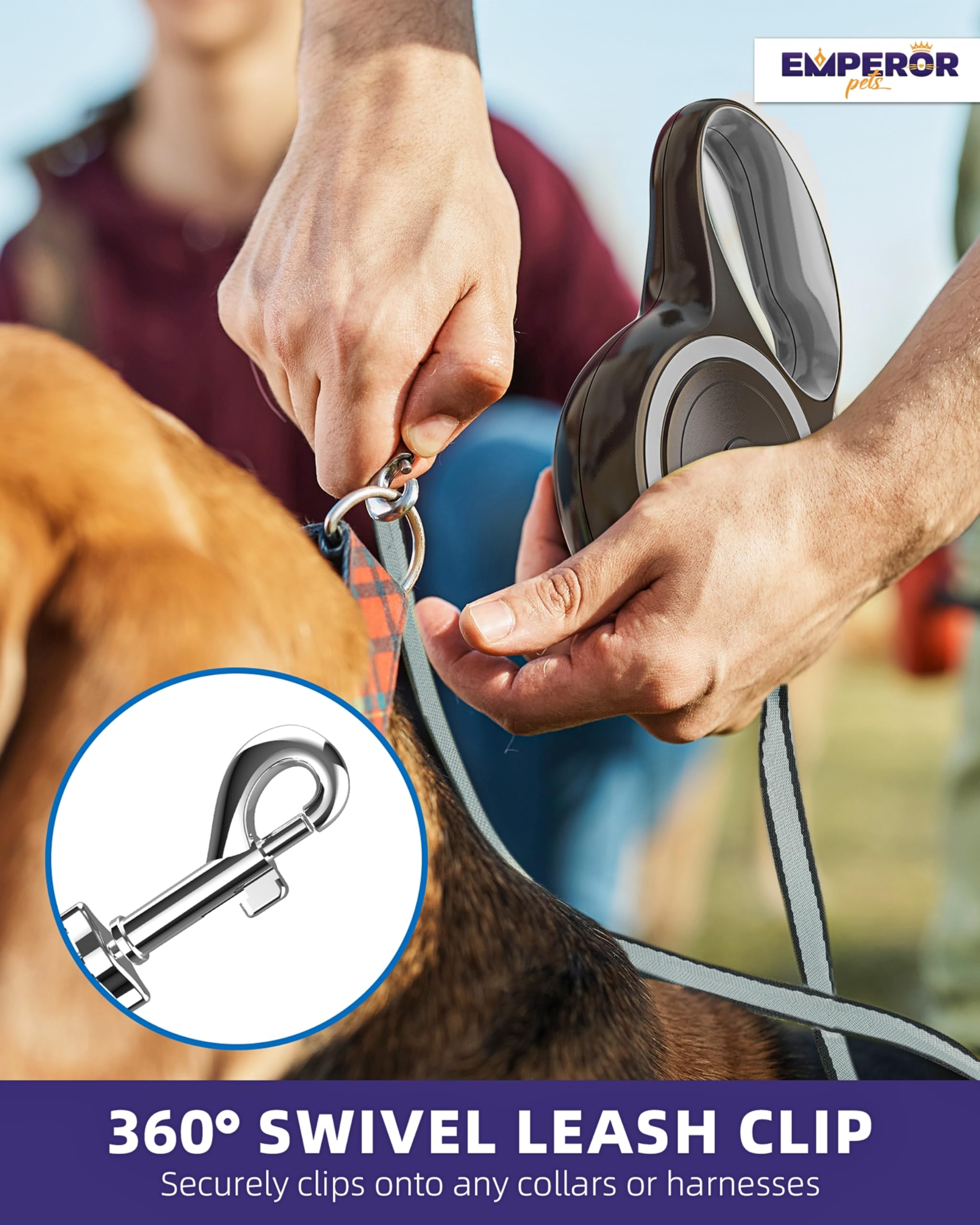 Emperor Pets heavy duty leash ideal for large dogs up to 110 pounds