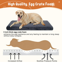 EMPSIGN dog bed mat with reversible cool side for summer comfort.