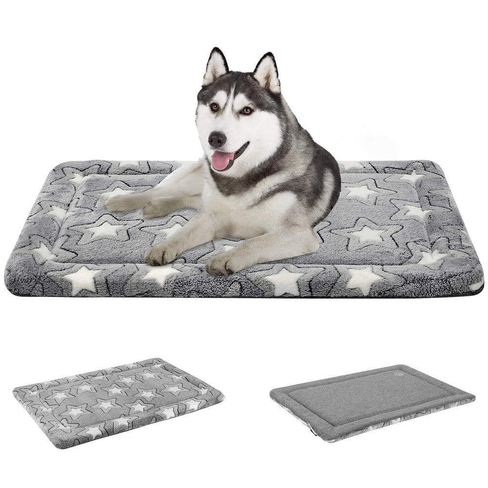 EMPSIGN dog crate pad cool side provides cooling comfort in hot weather.