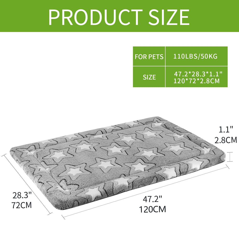 EMPSIGN Fancy Dog Bed Mat with reversible warm and cool sides for all-season comfort.